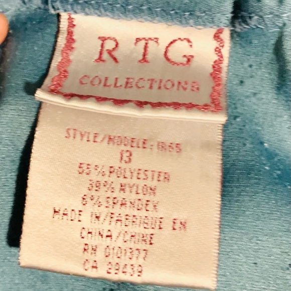 Satiny look RTG collection Blue Sz13 Skirt - Picture 3 of 4